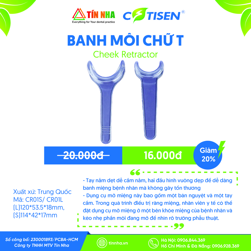 Banh Môi chữ T (Cheek Retractor)