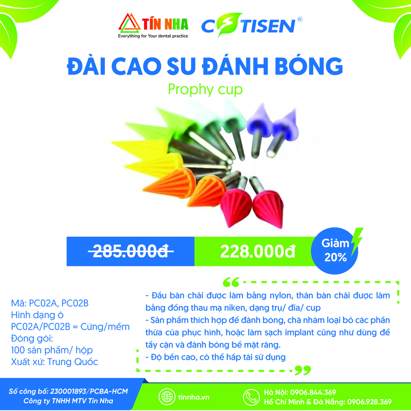Đài Cao Su Đánh Bóng (Prophy cup)