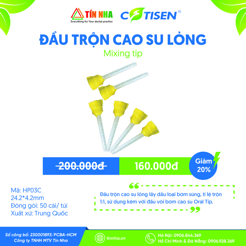 Đầu Trộn Cao Su Lỏng (Mixing Tip)
