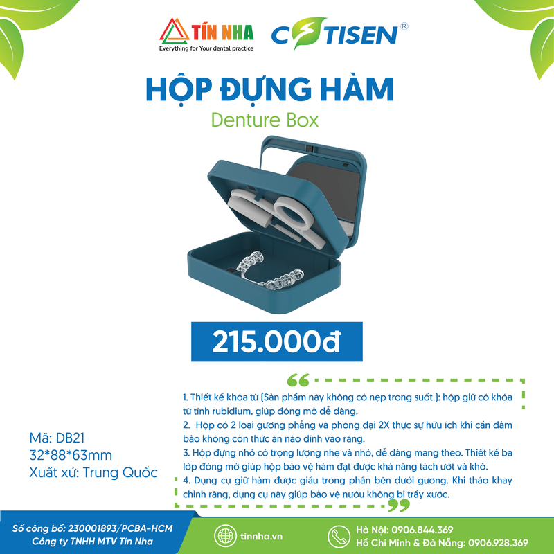 Hộp Đựng Hàm (Denture Box)