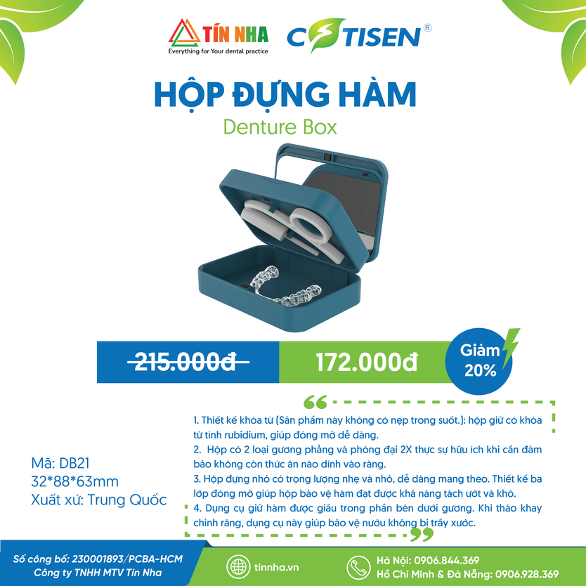 Hộp Đựng Hàm (Denture Box)