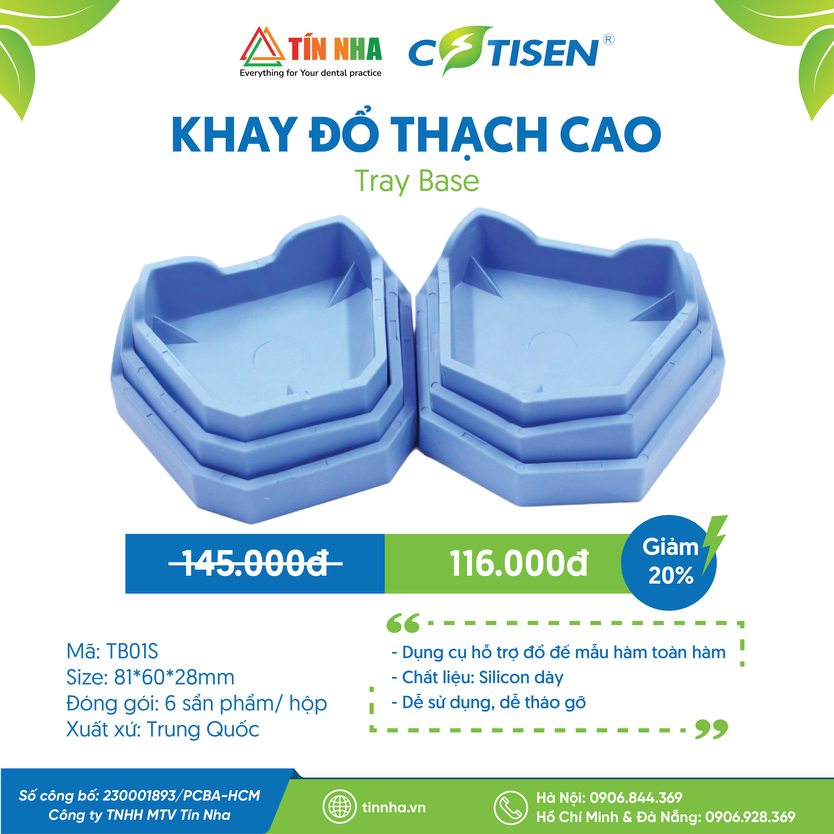 Khay Thạch Cao (Tray base)