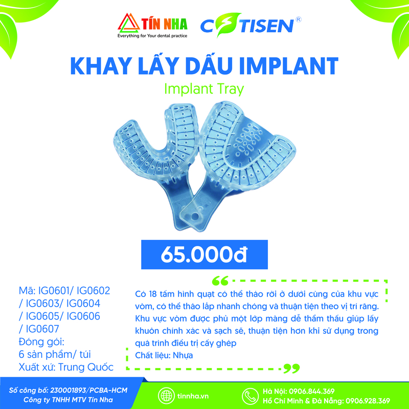 Khay Lấy Dấu (Implant Tray)