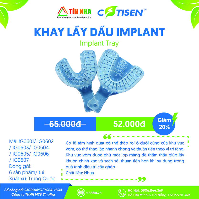 Khay Lấy Dấu (Implant Tray)