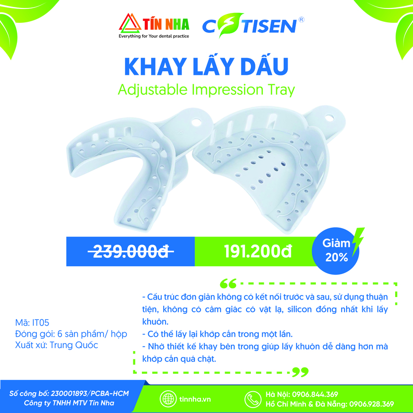 Khay Lấy Dấu (Adjustable Impression Tray)