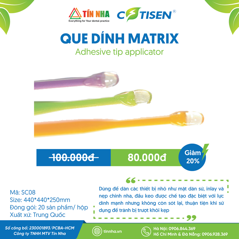 Cây Dán Inlay - Que Dính (Adhesive Tip Applicator)