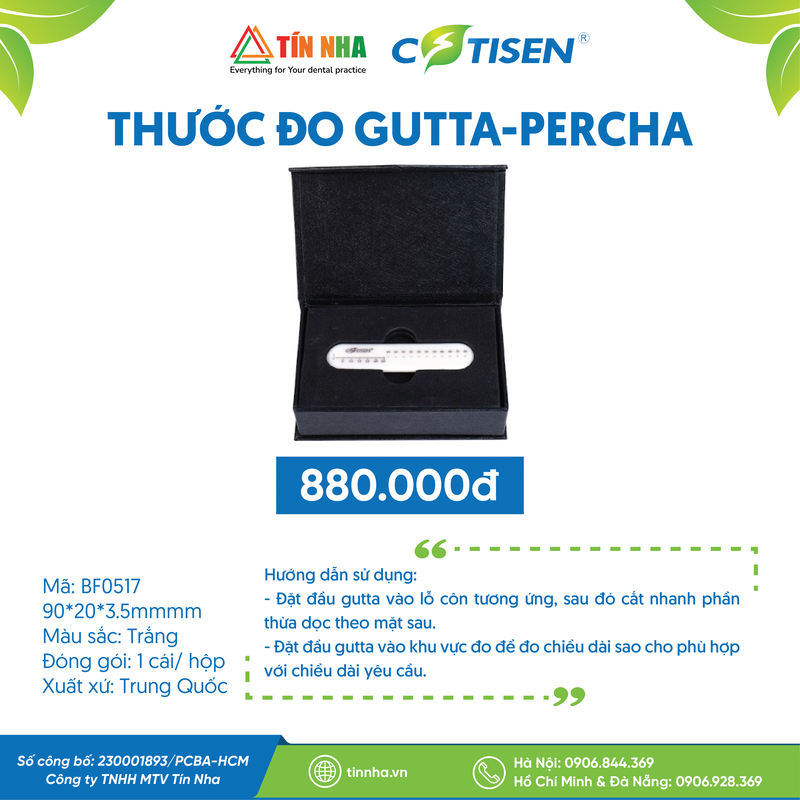 Thước Đo Nội Nha (Gutta-percha Measuring Ruler)