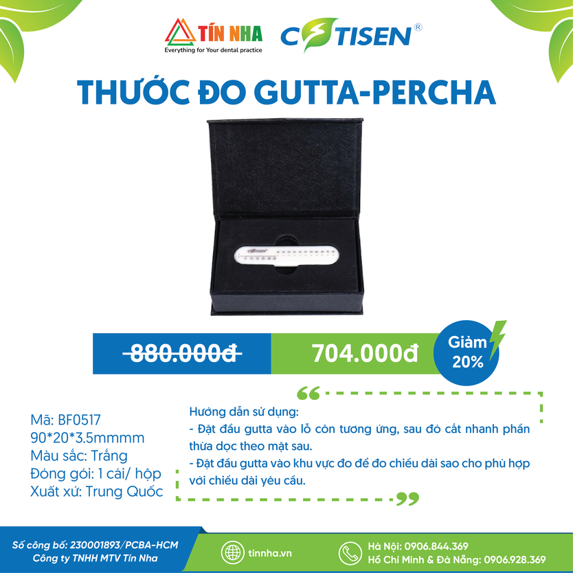 Thước Đo Nội Nha (Gutta-percha Measuring Ruler)