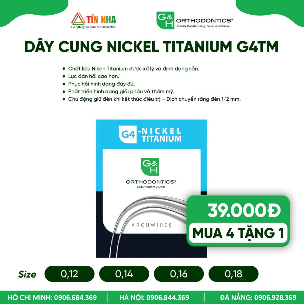 Dây cung Nickel Titanium G4TM