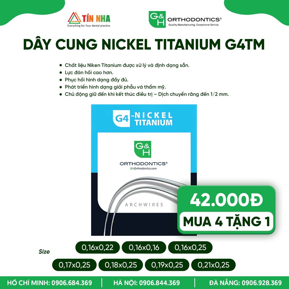 Dây cung Nickel Titanium G4TM