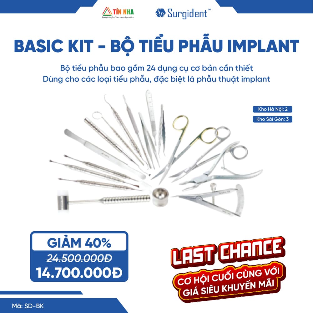 Basic Kit - Bộ Tiểu Phẫu Implant