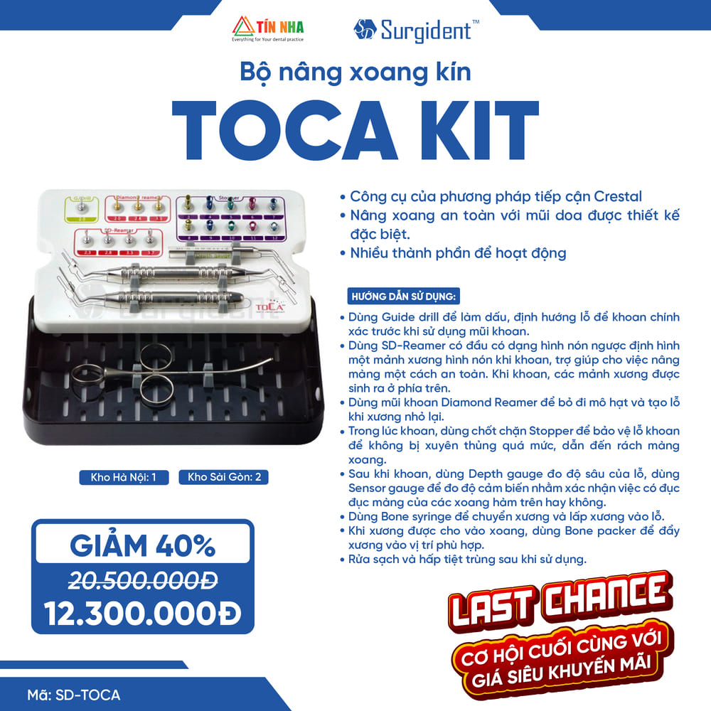 Bộ Nâng Xoang Kín TOCA KIT