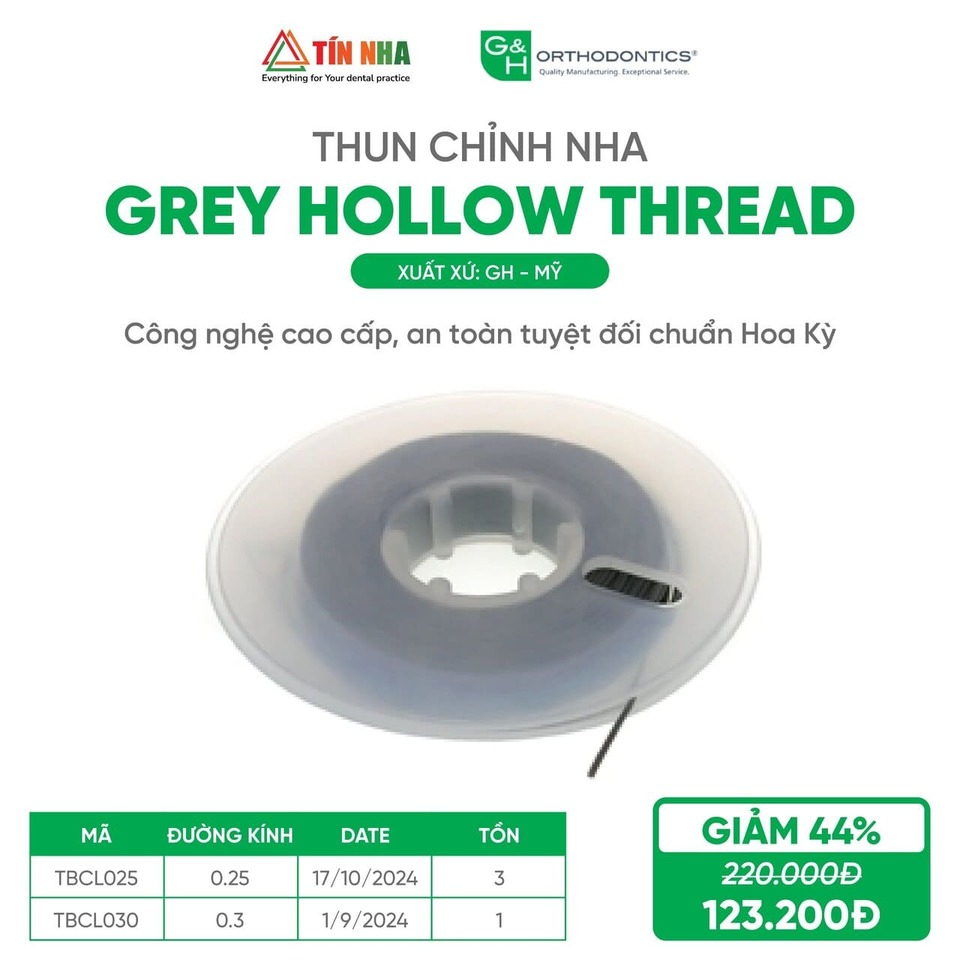 Thun Clear Hollow Thread