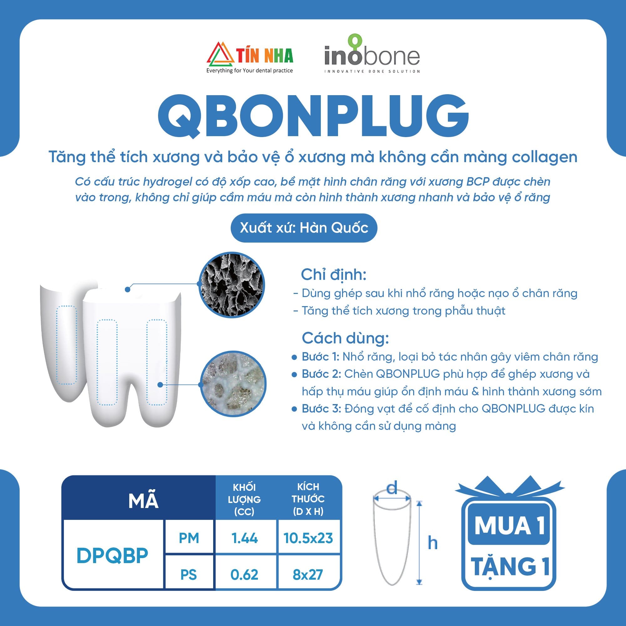 Xương Tổng Hợp Qbone Plug