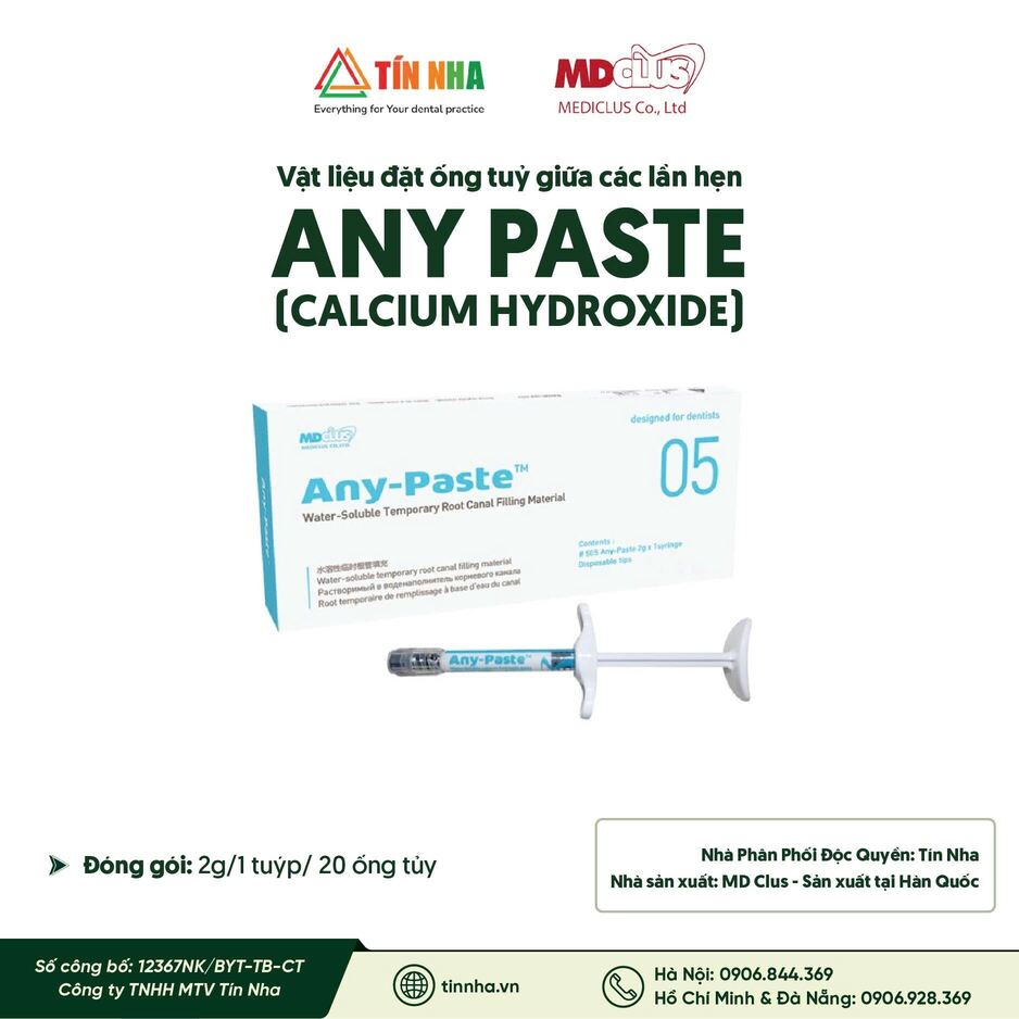 Vật Liệu Đặt Ống Tuỷ Giữa Các Lần Hẹn (AnyPaste)