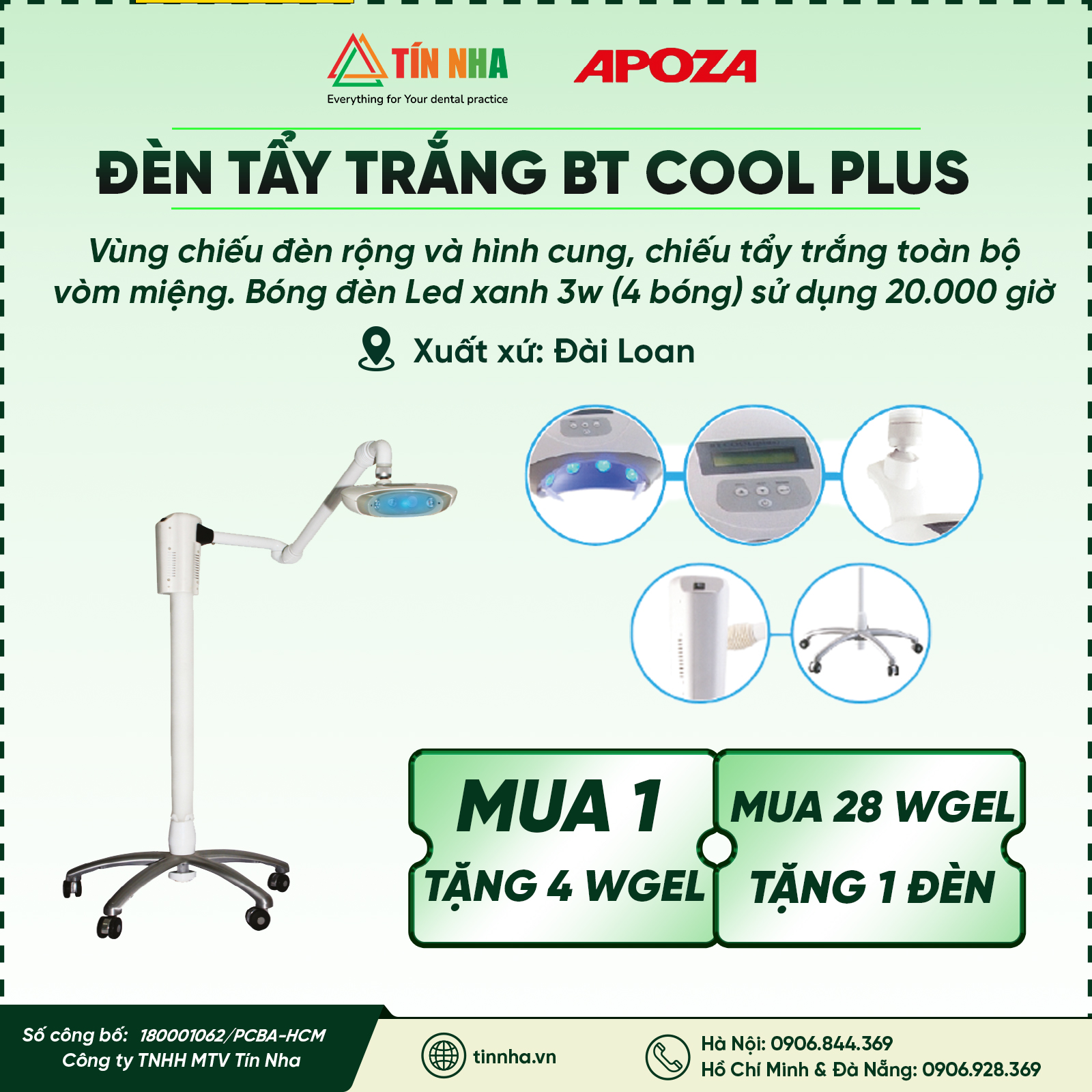 Đèn tẩy trắng BT Cool Plus