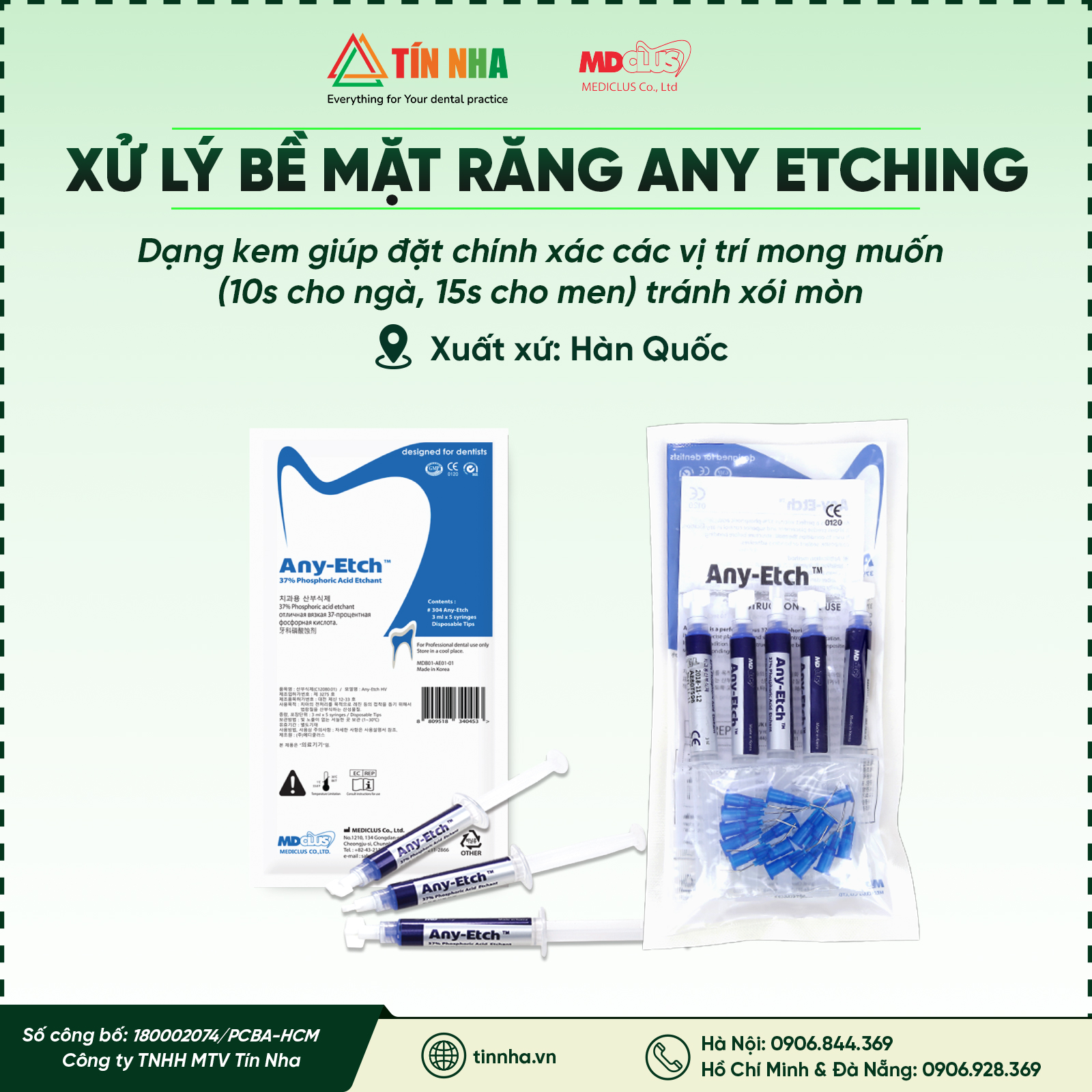 Vật liệu xử lý bề mặt răng Any-Etching