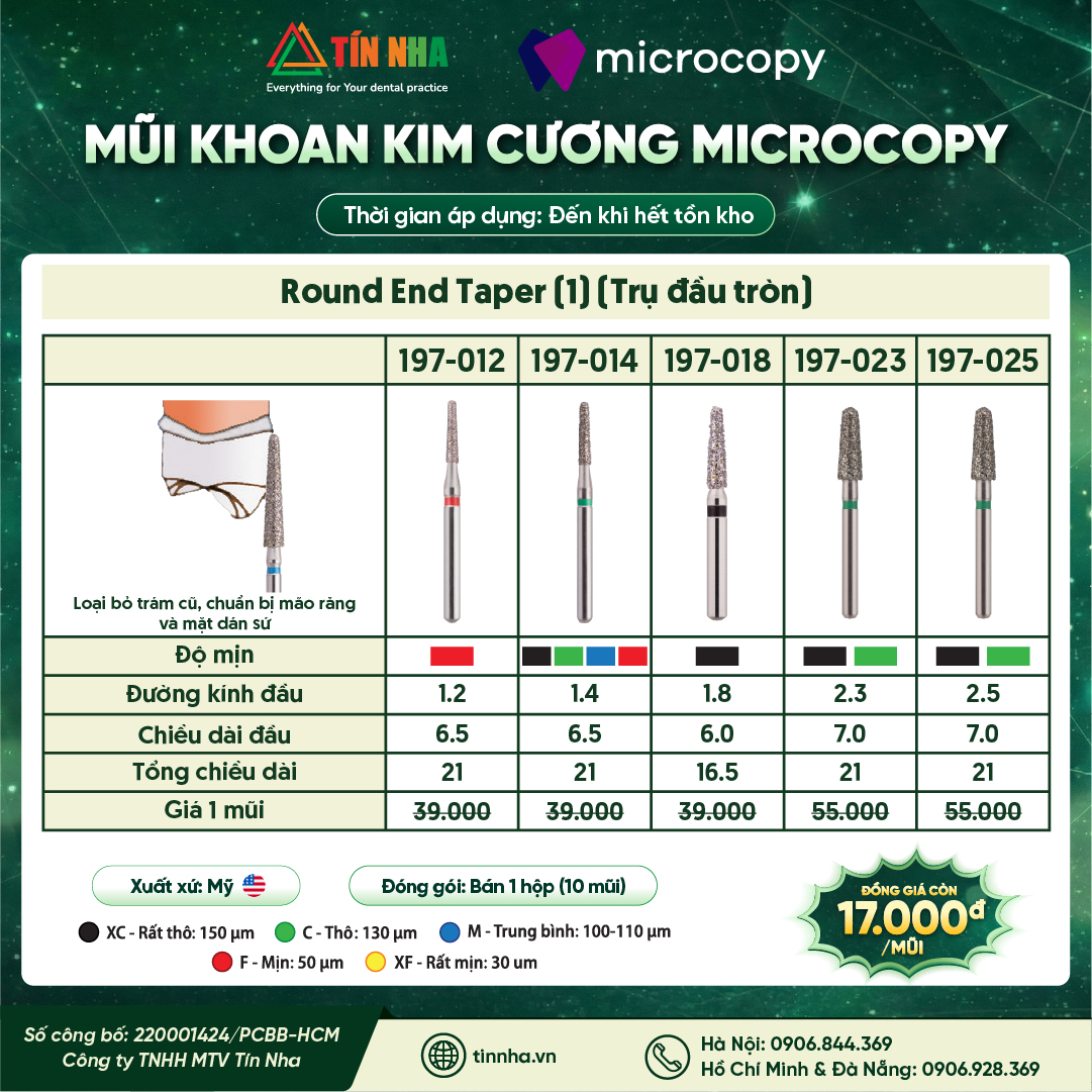 Mũi khoan Trụ đầu tròn