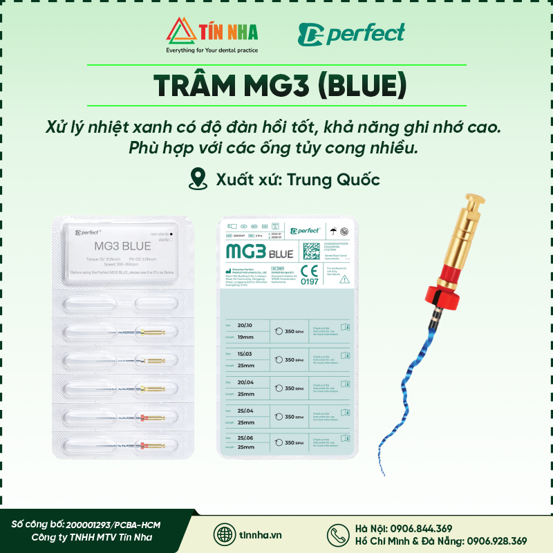 TRÂM MÁY MG3 BLUE
