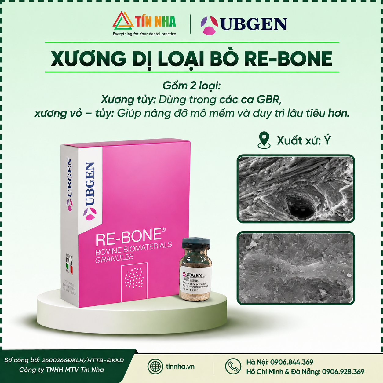 XƯƠNG DỊ LOẠI BÒ RE-BONE
